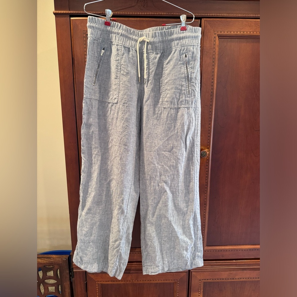 Athleta Cabo Wide Leg linen pants